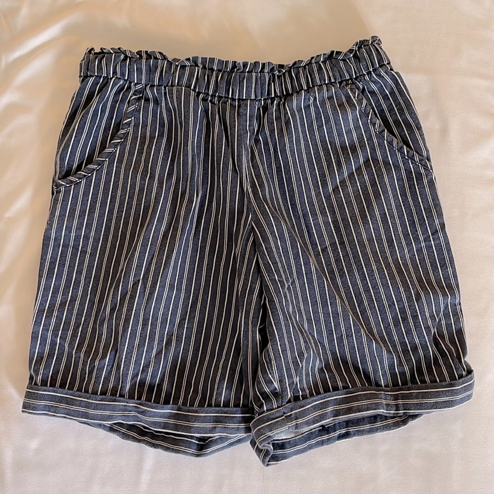 Wonder Nation Shorts Navy/White Denim look Size M 7/8